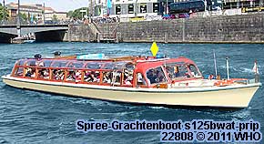 Spree-Grachtenboot s125bwat-prip Berlin Schiff Boot